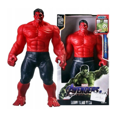 The Red Hulk Figure with Sounds / 30cm / Flexible Body and Arms 12'' - NEW