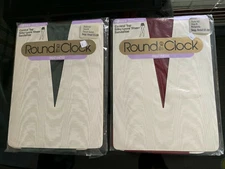 Round the Clock Pantyhose  green + burgundy + No Nonsense Size  B pantyhose