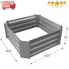 Galvanized Iron Raised Garden Bed &Plant Holder Kit Planter Garden Boxes Outdoor