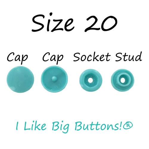 KAM Snaps - G72 Chocolate Size 20/T5 Plastic Snaps No Sew Button/Sewing/Fastener - Picture 2 of 12