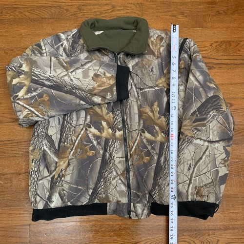 Remington Fleece Reversible Jacket Coat Mens XL Realtree Camo/Green Fleece - Picture 3 of 6