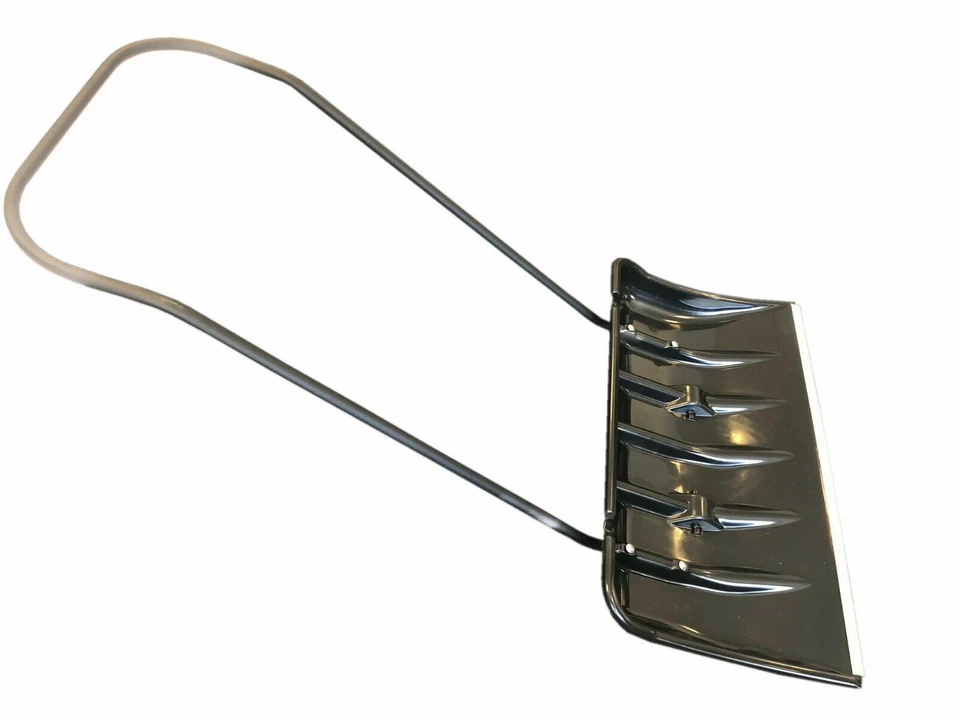 Schneeschieber mit Rollen Schneeschaufel Räder Schneeschild in blau schwarz NEU - Bild 4 von 4