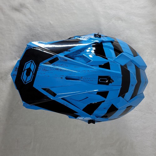 Castle X Mode MX Off Road Adult Stance Helmet #35-2029 Size XXL- Blue and Black - Picture 5 of 8
