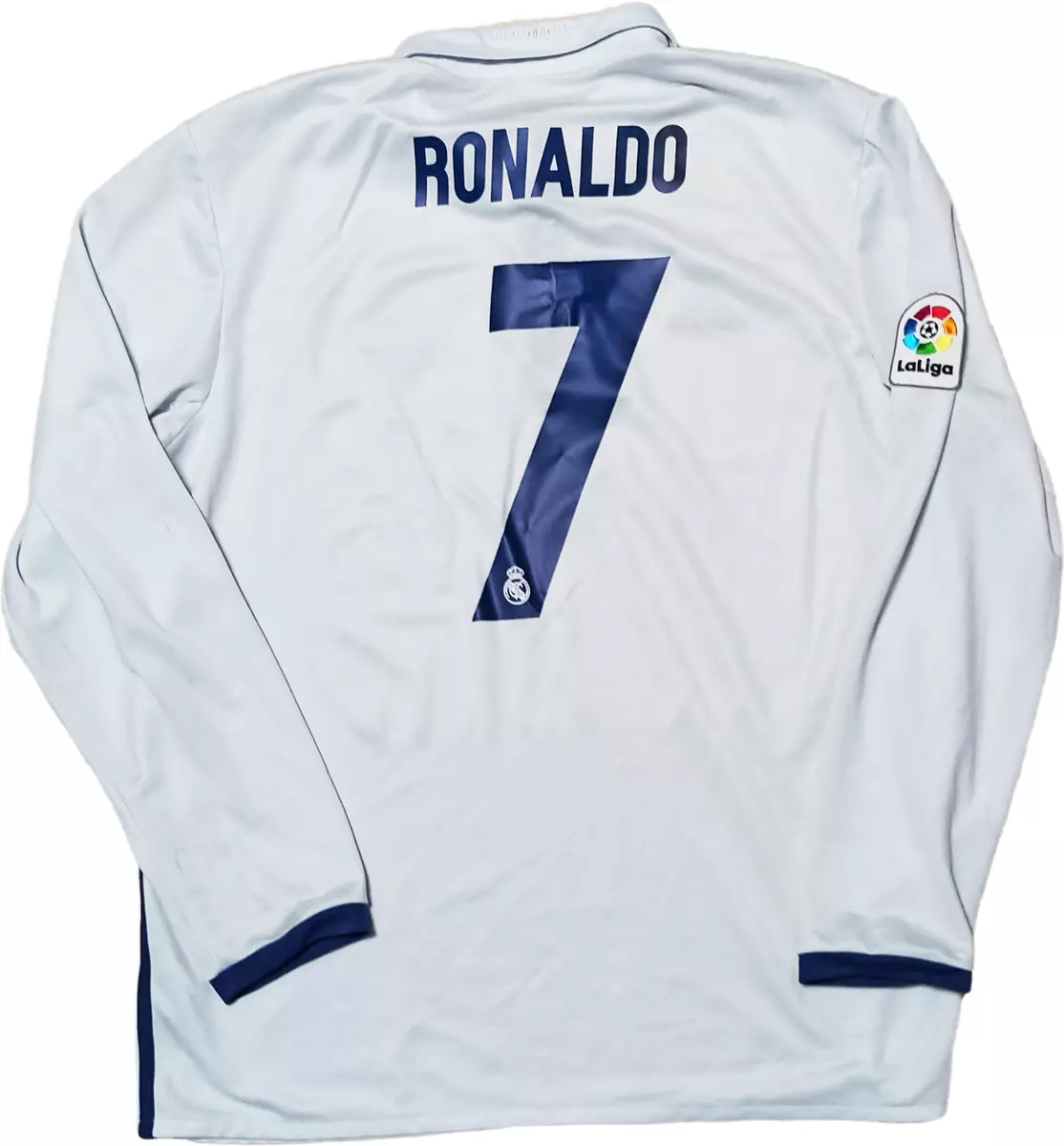 Cristiano Ronaldo Real Madrid Fly Emirates 2016 2017 LFP Football Jersey  T-Shirt