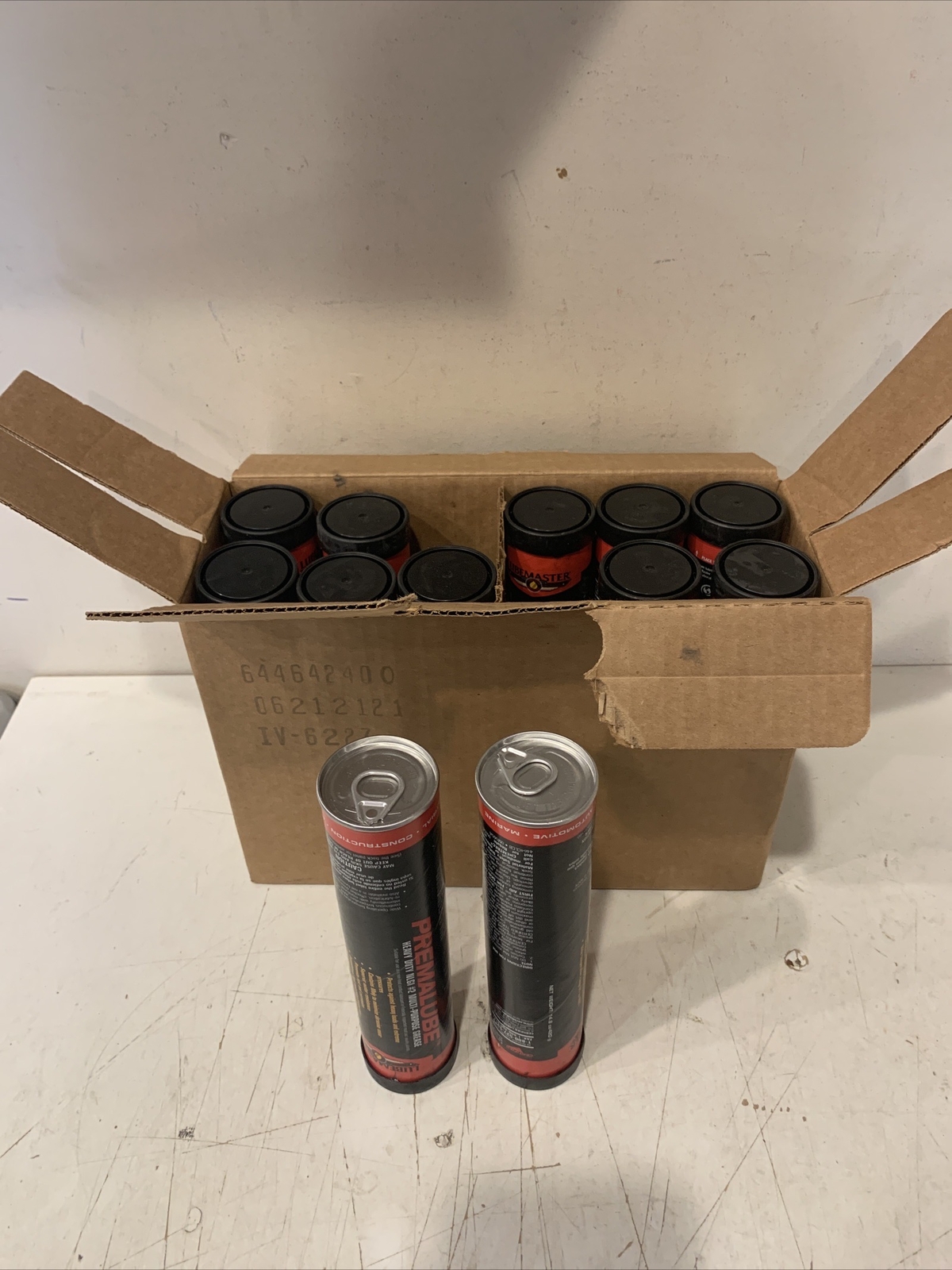 LOT OF 12 NEW Certified Premalube Heavy Duty MultiPurpose NLGI 2