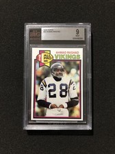 1979 Topps Football AHMAD RASHAD #30 BVG/BGS GRADED 9 - MINT C