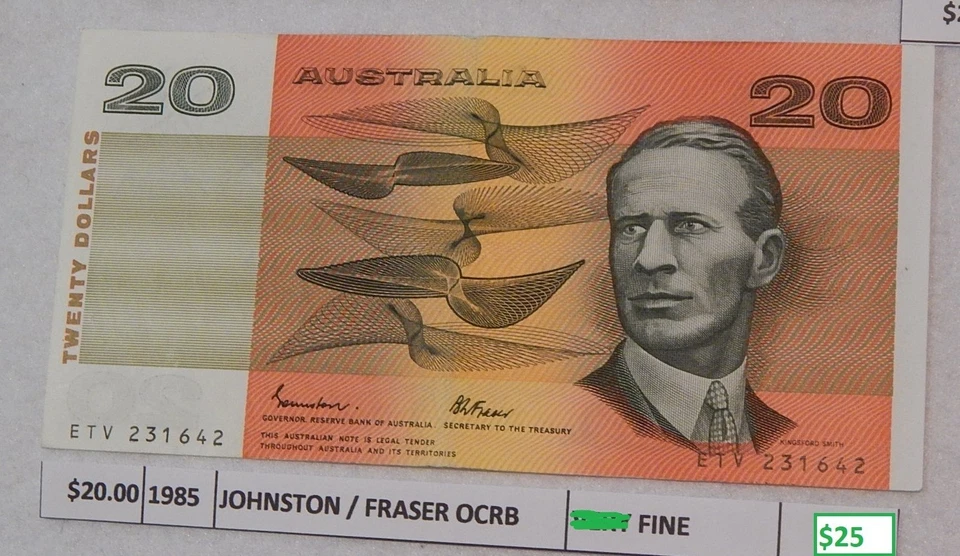 BULK LOT OF AUSTRALIAN BANKNOTES $1, $2, $5, $10, $20 - image 3 of 4