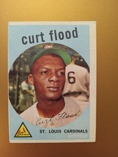 1959 Topps #353 CURT FLOOD St. Louis Cardinals