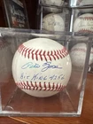 Pete Rose Signed OML Baseball “Hit King” Inscription Autographed MLB Ball Reds