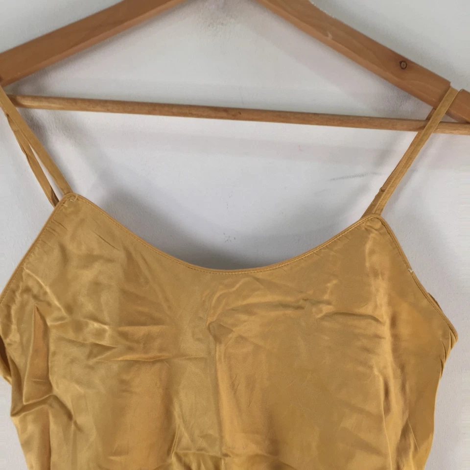 Camiseta sin mangas Warners mujer seda cami talla 8 dorado sin mangas satinado 124831 Foto 2 de 4