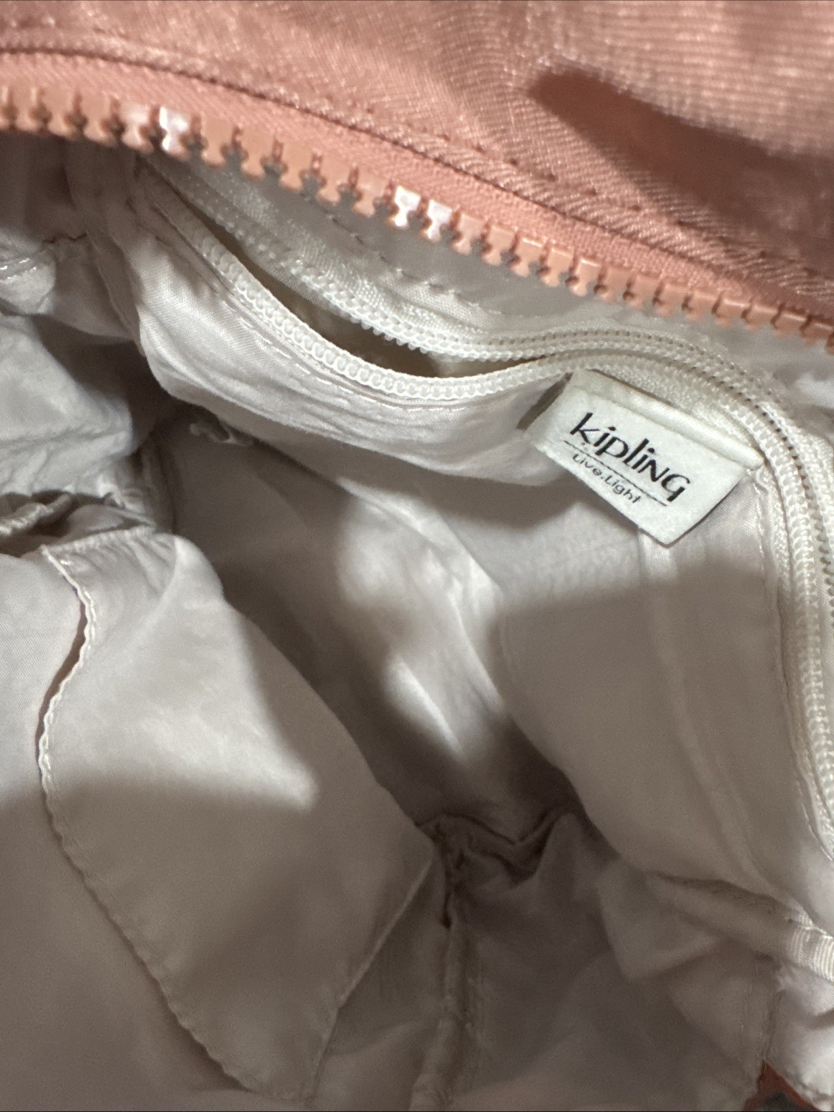 Kipling Backpack With  Multiple pockets Peach - image 12