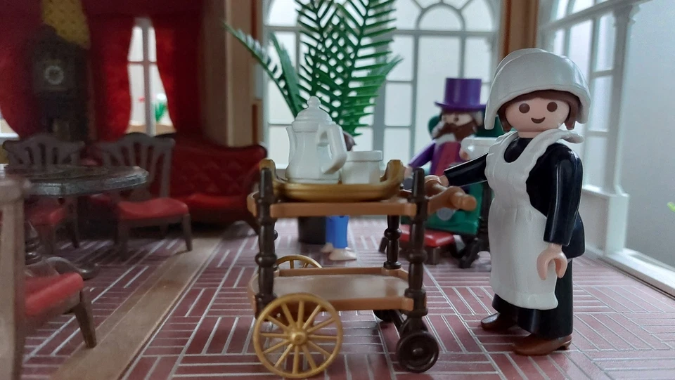 Playmobil 70890 Puppenhaus + Küche, Bad, Wohnz, Kinderz,Schlafz,Garten Möbel OVP - Bild 2 von 4