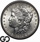 1904 Morgan Silver Dollar Coin, Blast White Solid Gem BU++