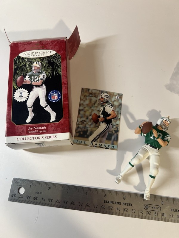 Hallmark Ornament Joe Namath NFL Football Legends 1997 Keepsake #3 With Card