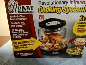 (NEW IN OPENED BOX!)NUWAVE PRO INFRARED OVEN W/ EXTENDER RING KIT COOKING SYSTEM