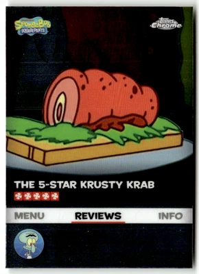 Topps SpongeBob Chrome 2025 No. BB-17 Krabby Newburg The 5-Star Krusty Krab