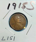 1915S Lincoln Cent Very Good VG / Low Shipping