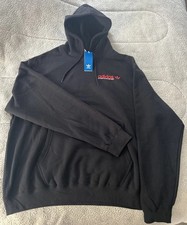 NEW NWT - Adidas 2XL XXL Black Sweatshirt Hoodie Unisex Pullover Logo w/ TAGS