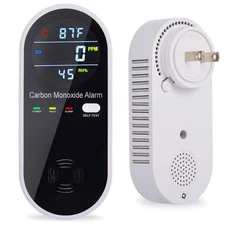 Carbon Monoxide Detector Plug in Wall, WESHLGD Portable Carbon Monoxide Detec...