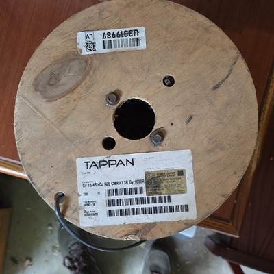 TAPPAN Copper 18/4 4-Conductor CMR Communications Cable Gray 1000 ft R40049-1A