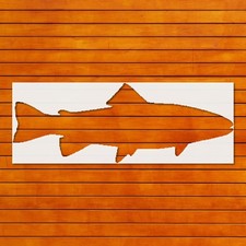Reusable Trout Stencil Template for DIY Fish - Themed Wall Art - StencilAir