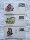 Lot 3 Charles Lindbergh First Day Covers including 1 French 2 from USA 1977