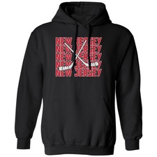 New Jersey Inspired Stick Graphic - Hockey Tribute Unisex Hooded Sweatshirt