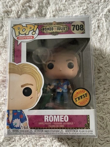 Funko Pop Movies Romeo & Juliet Chase #708 Leonardo DiCaprio Vaulted w Protector