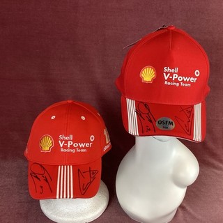 Shell V Power Racing Hats Scott McLaughlin & Fabian Coulthard Signed(1B) MO#8692