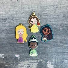 Disney Princesses Silicone Necklace Charms Set Of Four