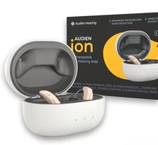 Audien Hearing ION Wireless Rechargeable OTC Hearing Aid, Premium