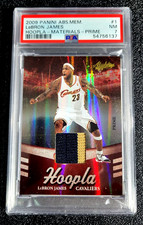 2009 PSA 7 NM LEBRON JAMES #1 HOOPLA PRIME ABSOLUTE MATERIALS SSP /10 G6596