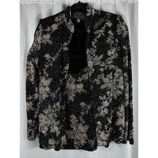Alex Evenings Black Floral Sparkle Jacket Tank Top Set New Years Party Womens PS