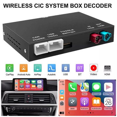 Wireless CarPlay Android Auto Interface für BMW CIC X5 E70 X6 E71 Z4 Mirror Link
