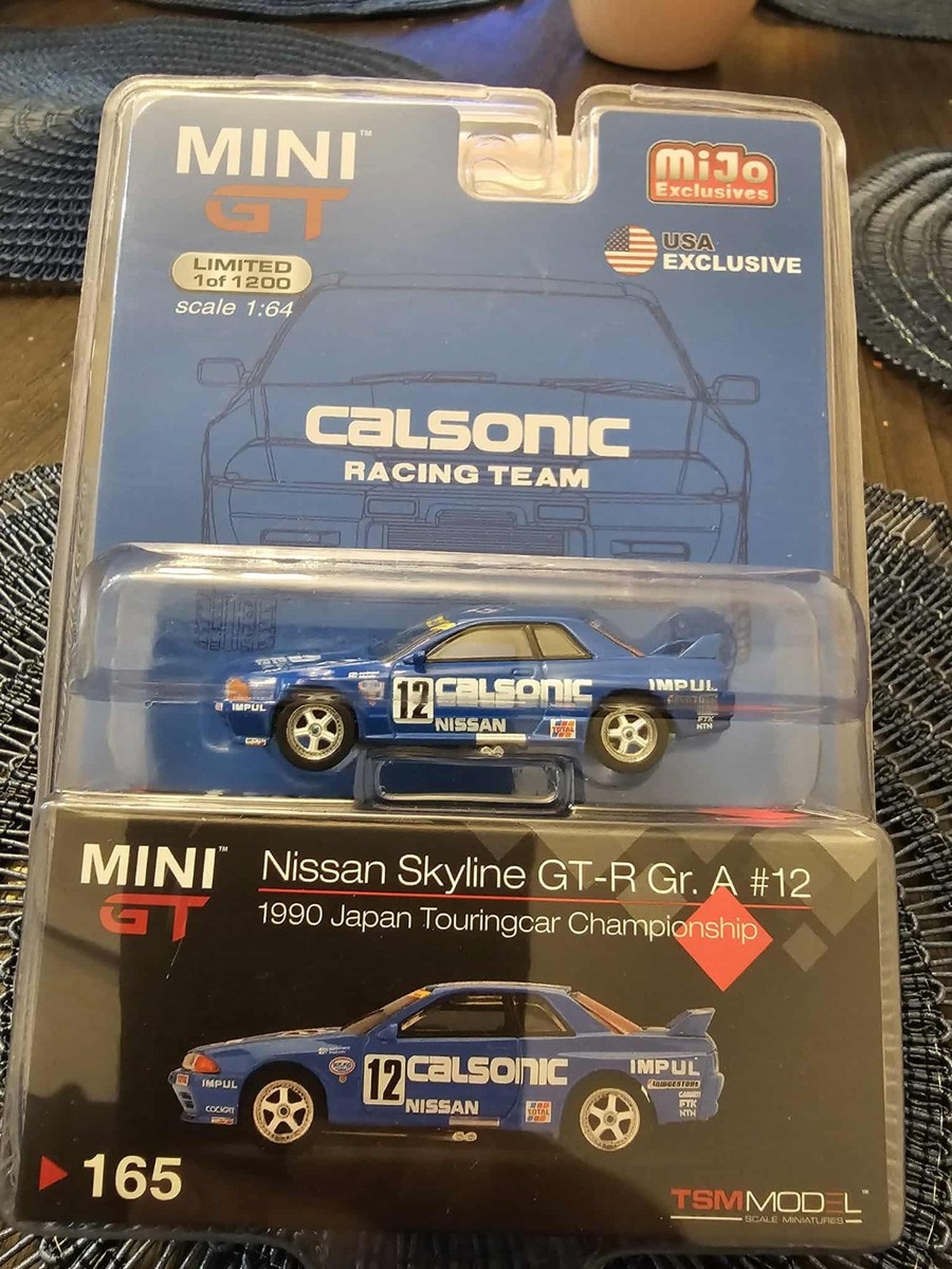 MINI GT 165 Nissan Skyline GT-R (R32) Gr. A #12 Calsonic 1990