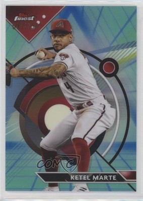 2023 Topps Finest Blue/Aqua Vapor Refractor /250 Ketel Marte #16 08jk