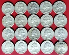 20 Circulated Uncertified 1964 D Washington Quarters 90% Silver Estate Find S18