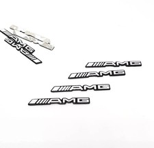 4x amg Sticker Emblem Logo Metall Aufkleber Aluminium innen Interior 4x amg Sticker Emblem Logo Metall Aufkleber Aluminium innen Interior
