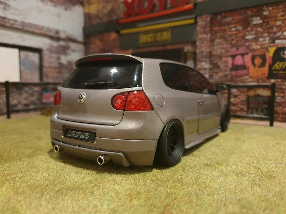 Vw Golf V GTi Zender Tuners 1/18 modified tuning conversion umbau Norev + boîte - Photo 2/4