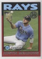 2021 Topps 1986 Baseball 35th Anniversary Red 7/10 Austin Meadows #86B-6 0a2m