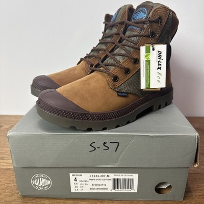 Palladium Pampa Sport Cuff WPN Boots Big Kids Men Size 4 Women 5.5 Brown