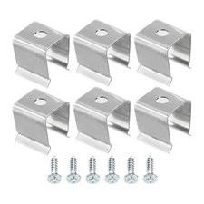 50 Pack Rope Light Mounting Clips for 8mm to 11mm LED Strip Stainless Steel