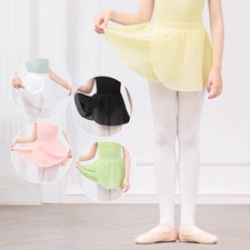 Girls Dance Skate Soft Mesh Pull on Skirt Children Elastic Ballet Skirt Nylon
