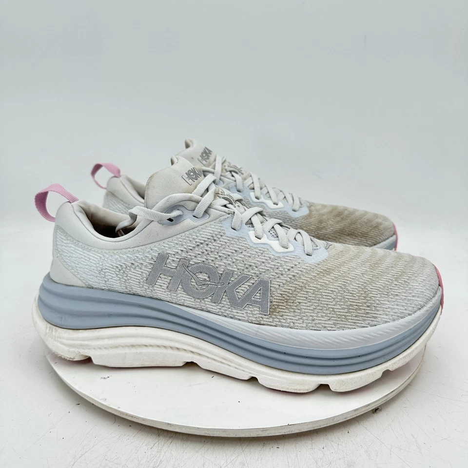 Hoka One One Gaviota 5 WIDE Women Size 11D 1134270 SCP Sea Blue Pink Shoes - Image 4 of 4