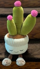 Greenhouse by Russ 12 Inch Plush Succulent Plant Flowering Cactus Stuffed Toy
