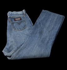 1970s Big E Levi's Jeans Mens Denim Straight Leg 5-Pocket Red Tab Medium Wash