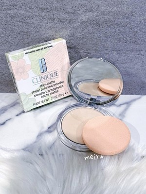 ~101 Invisible Matte~ Clinique Stay-Matte Sheer Pressed Powder, 0.27oz/7.6g, NIB