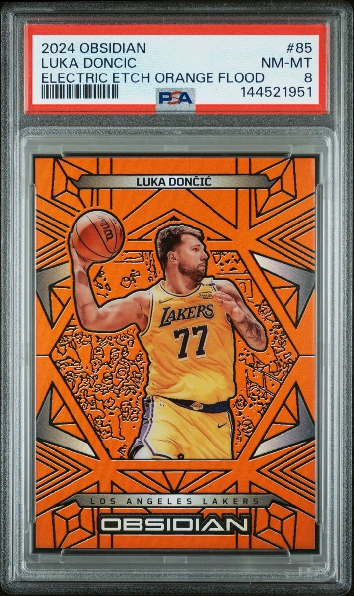 2024 Eternal Cuts アインシュタイン & テスラ レリックカード PSA 2024 Obsidian Luka Dončić 85 Electric Etch Orange Flood Lakers