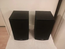 Polk Audio T15 100 Watt Home Bookshelf Speaker Pair, Black Oak Finish Tested