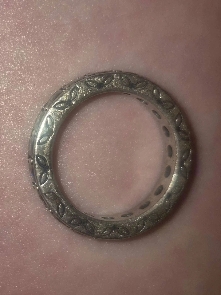 Pandora Sterling Silver Wandas Garden Oxy Floral Eternity Ring, Size 6.5 - Image 2 of 2